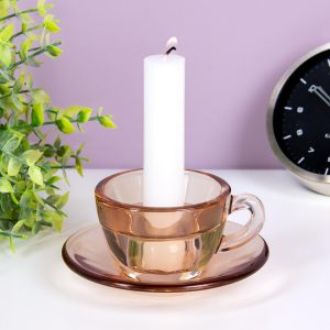 Theekop waxinelichthouder