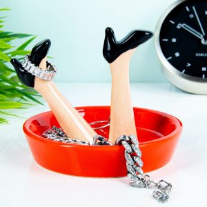 Happy Legs sieradenschaaltje – Rood/pumps