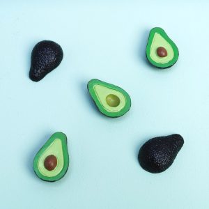 Avocado magneten (set van 5)
