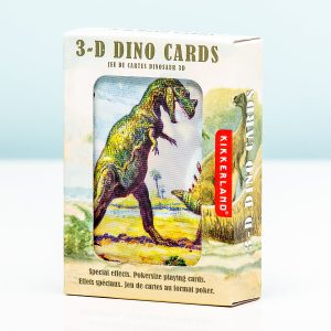 3D speelkaarten – Dinosaurus