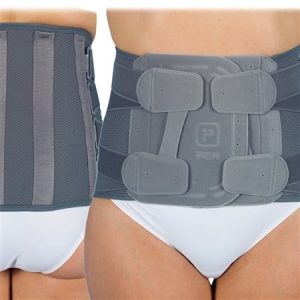 Rugbandage Max Basko in verschillende hoogtes en 6 maten in grijs