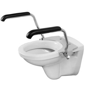 Toiletbeugel-set hoogte 25cm RVS gepolijst