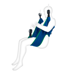 Tilband toiletuitvoering zonder hoofsteun en met buikfixatie