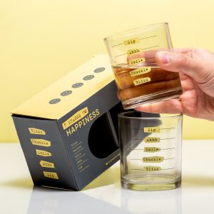 Five Stages to Happiness drankglazen (set van 2)