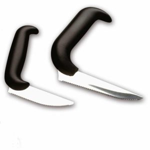 Mes met gehoekt handvat