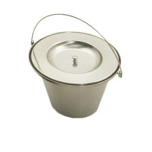 Toiletemmer Linido RVS met deksel