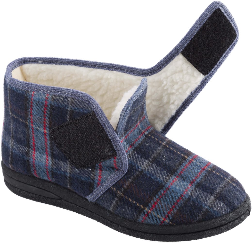 Pantoffel MSF geruit met Breedte H voor heren Hoogmodel - Afbeelding 4