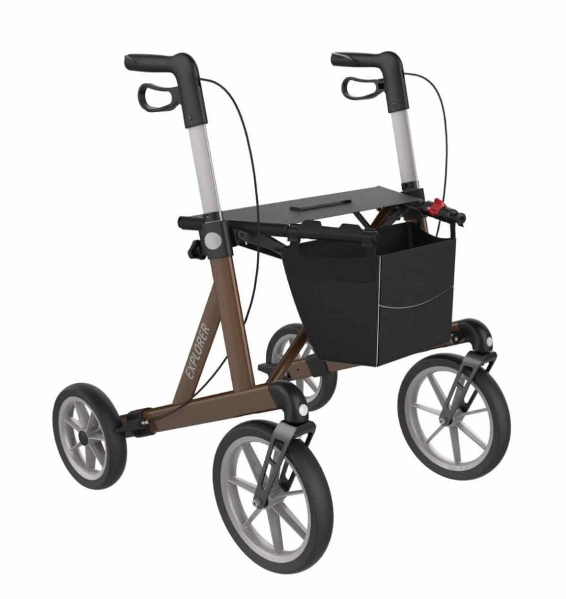 Rollator Rehasense Explorer – tot 200 kg, nu met gratis rugsteun - Afbeelding 4