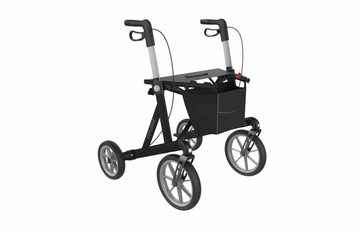 Rollator Rehasense Explorer – tot 200 kg, nu met gratis rugsteun - Afbeelding 3