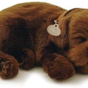 Puppy labrador “levensechte” knuffel op batterij