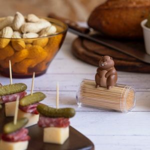 Bever tandenstokerhouder