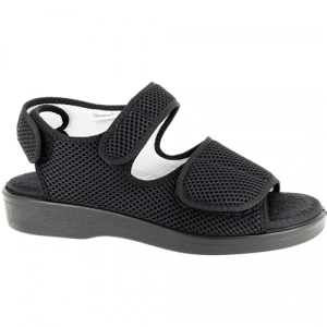 Verbandschoen sandaalmodel Varomed Genf Zwart Breedte L